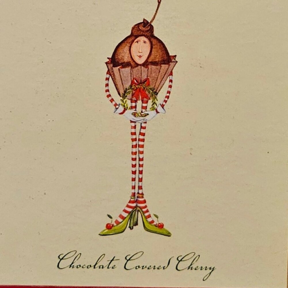 "CHOCOLATE COVERED CHERRY" (2002) CHRISTMAS KRINKLES ORNAMENT COLLECTION